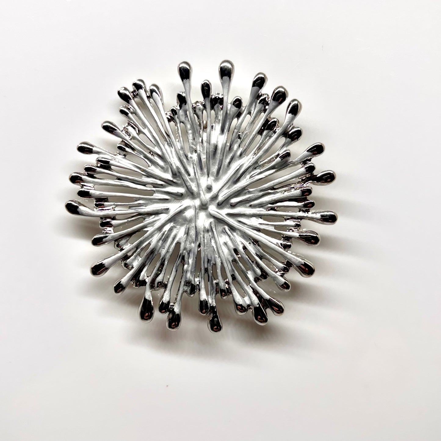 Miss Milly Matt silver spoke magnetic brooch from Pixi Daisy