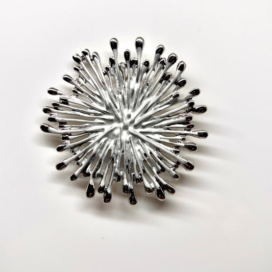 Miss Milly Matt silver spoke magnetic brooch from Pixi Daisy