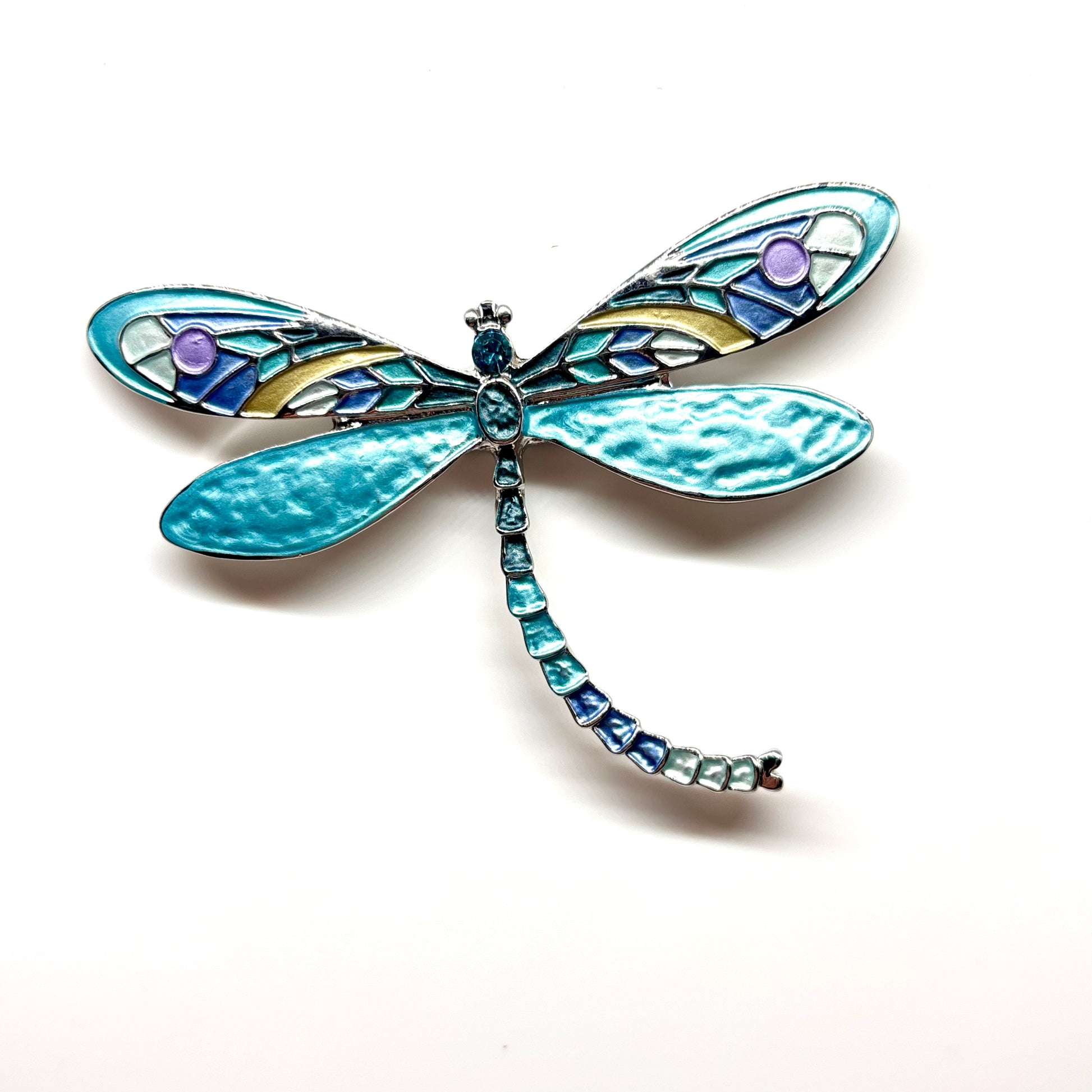 Miss Milly Turquoise Dragonfly Magnetic Brooch from Pixi Daisy