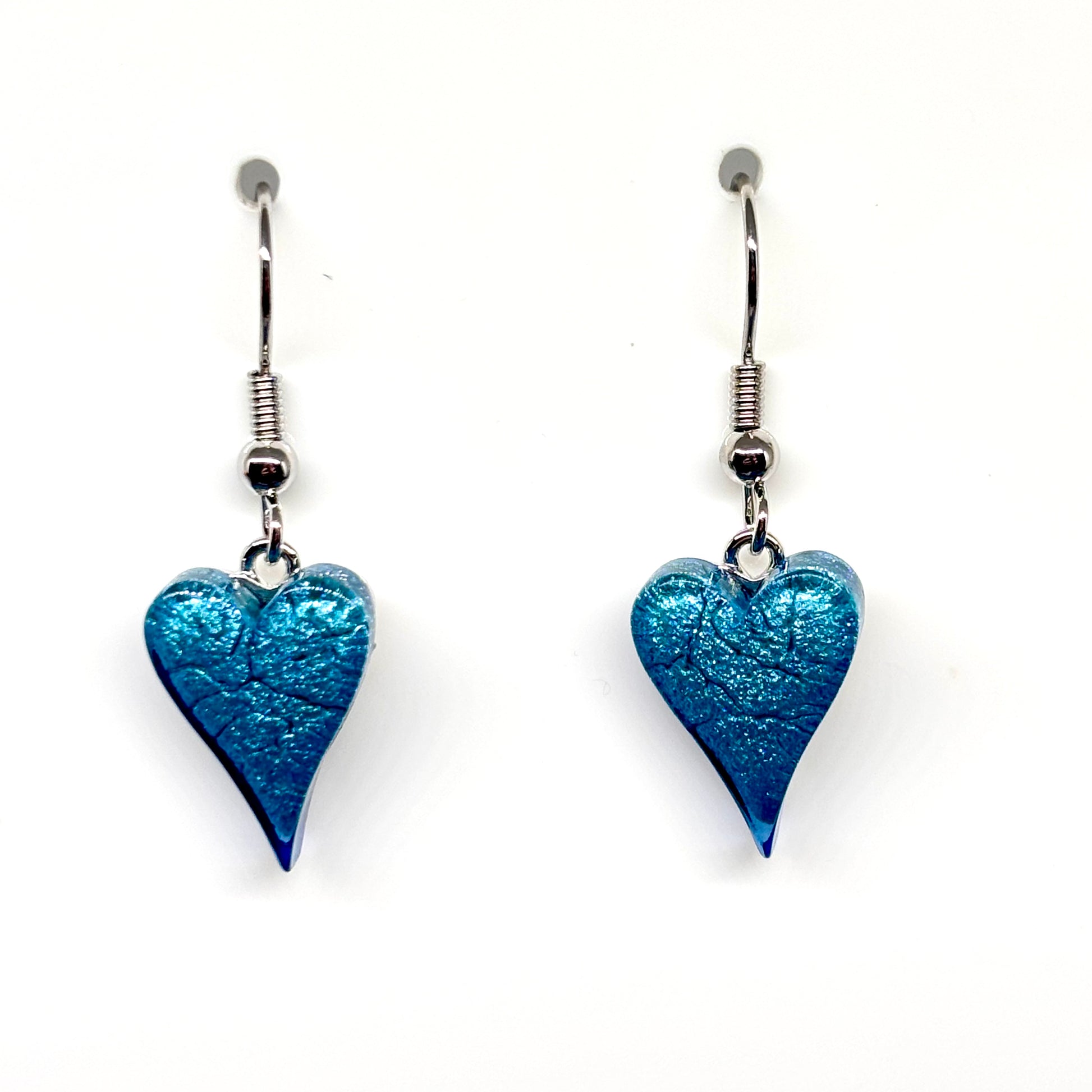 Miss Milly Sky Blue Heart Earrings from Pixi Daisy