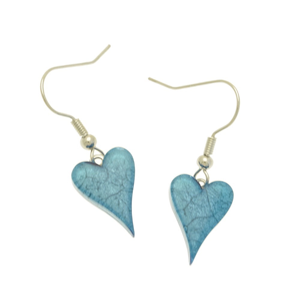 Miss Milly Sky Blue Heart Earrings from Pixi Daisy