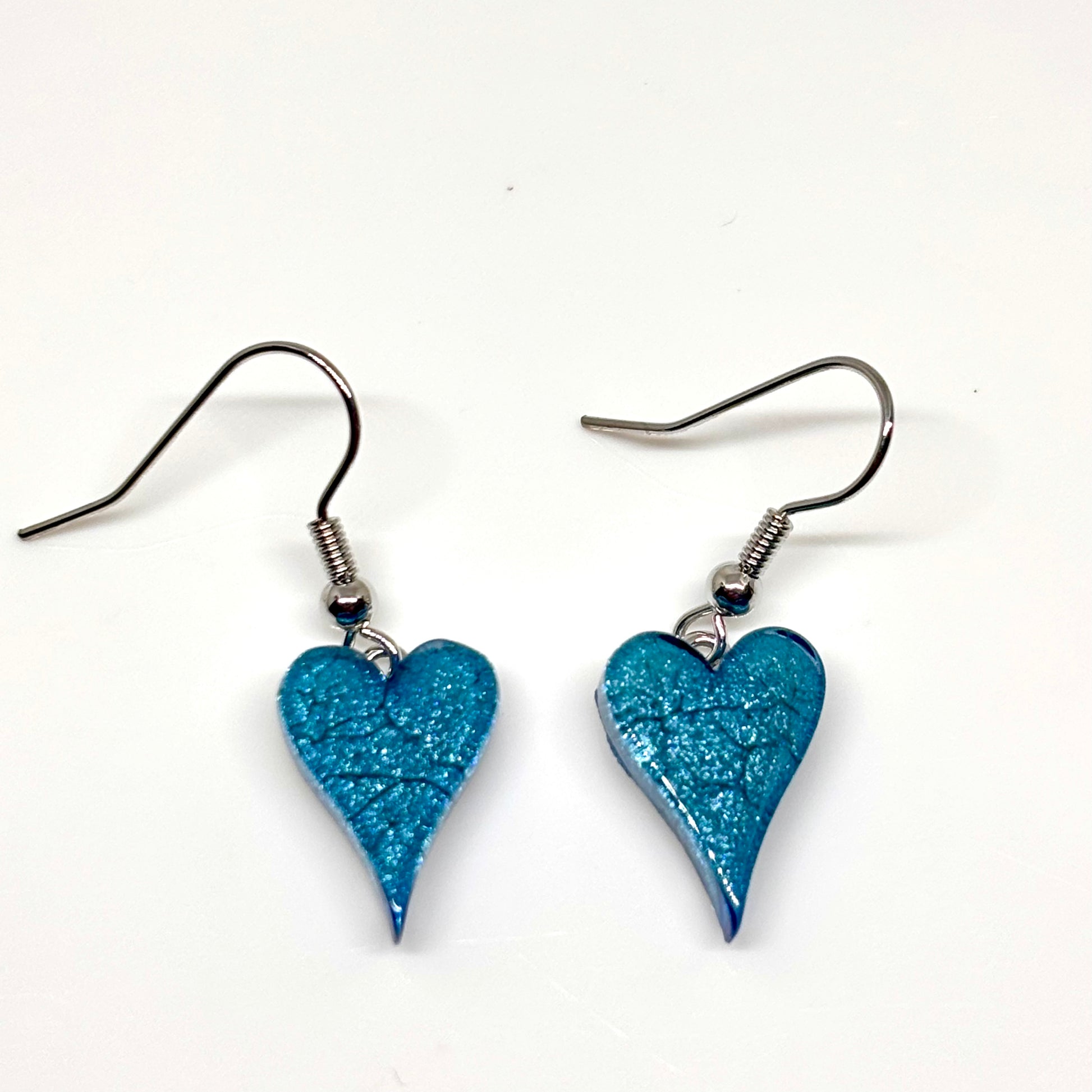 Miss Milly Sky Blue Heart Earrings from Pixi Daisy
