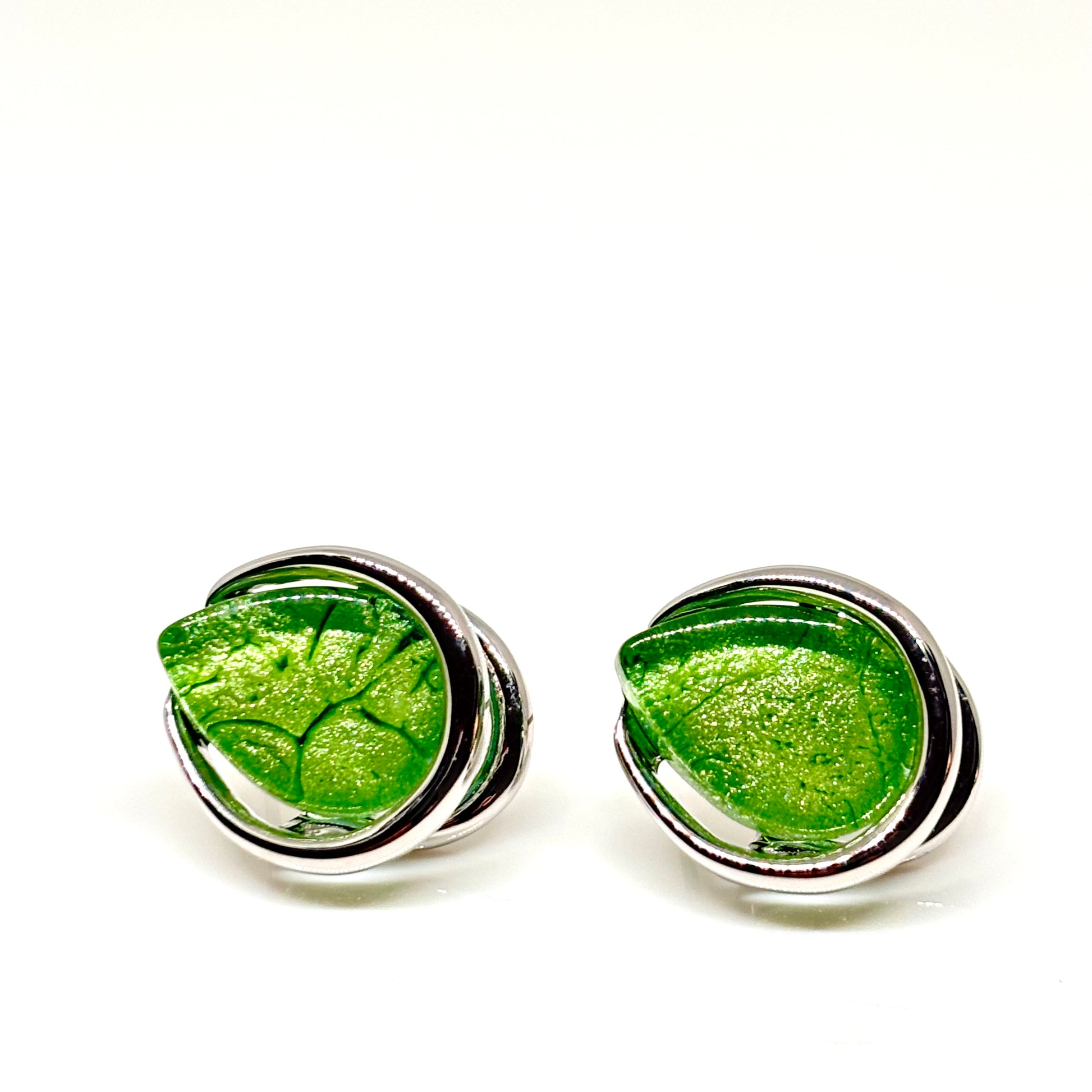 Miss Milly Green Nugget Earrings from Pixi Daisy