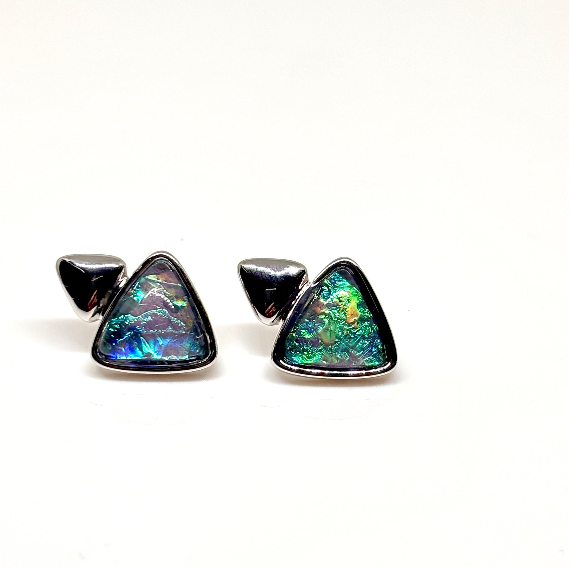 Miss Milly blue pyramid earrings from Pixi Daisy