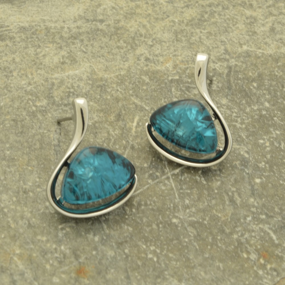 Miss Milly Dark Green earrings from Pixi Daisy