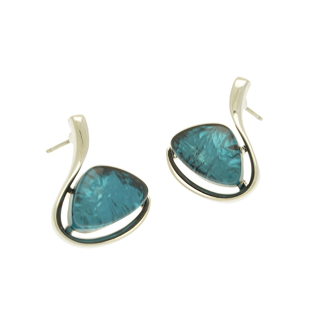 Miss Milly Dark Green earrings from Pixi Daisy
