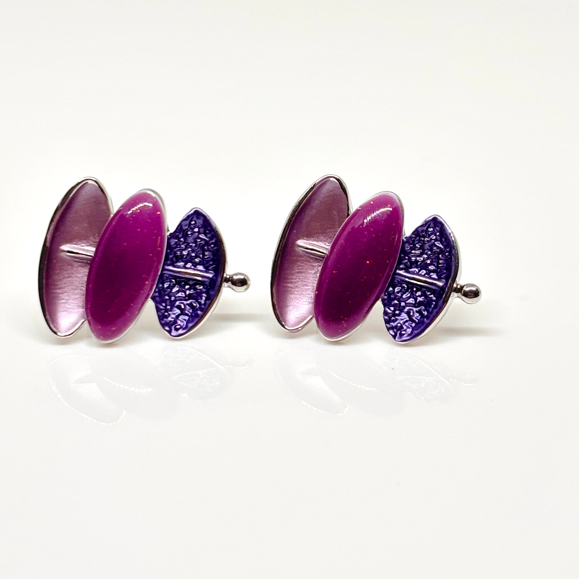 Miss Milly Purple & Lilac earrings from Pixi Daisy