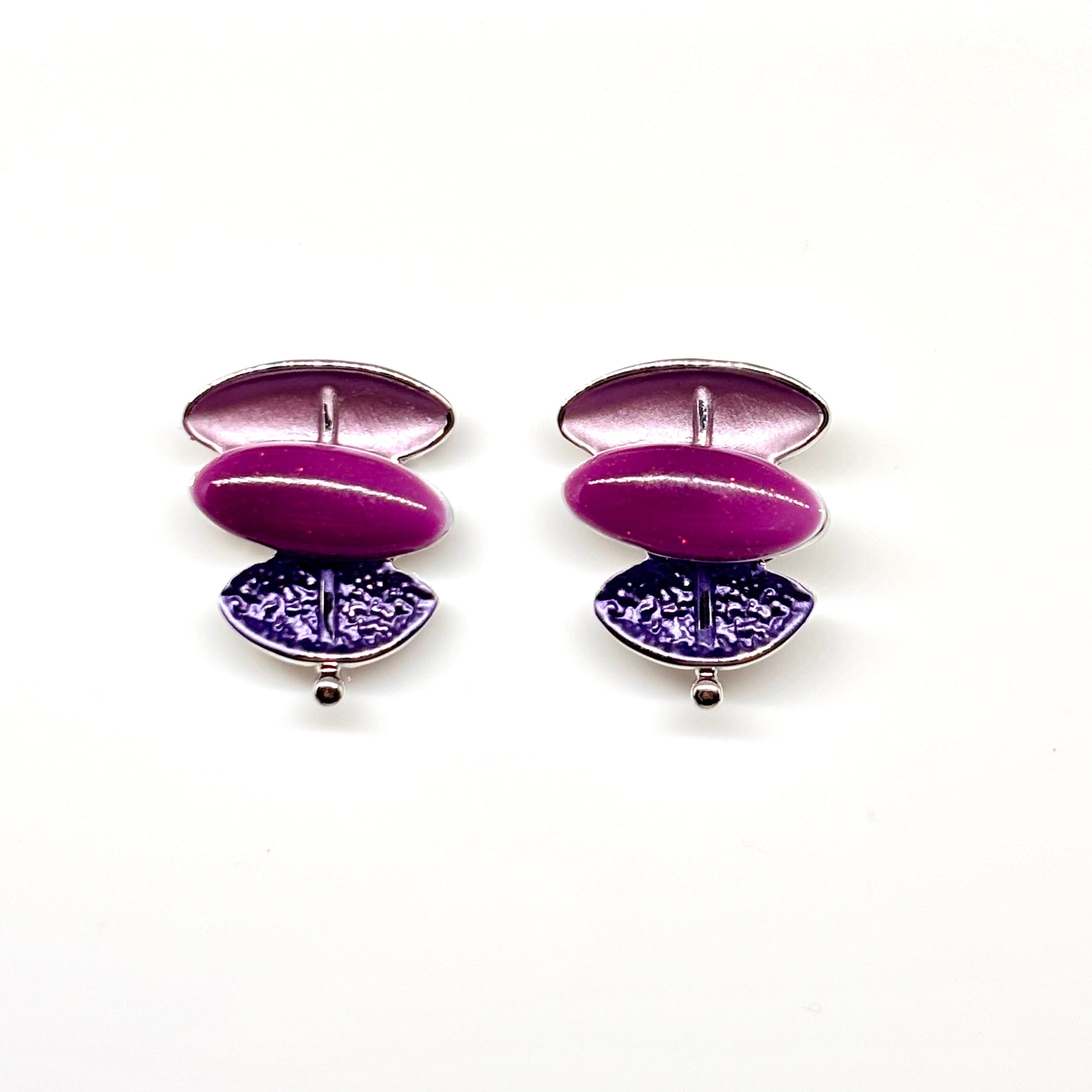 Miss Milly Purple & Lilac earrings from Pixi Daisy