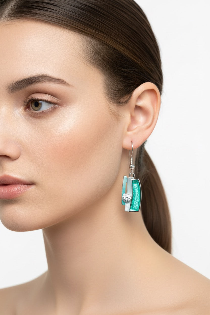 Miss Milly Mint Green Earrings from Pixi Daisy