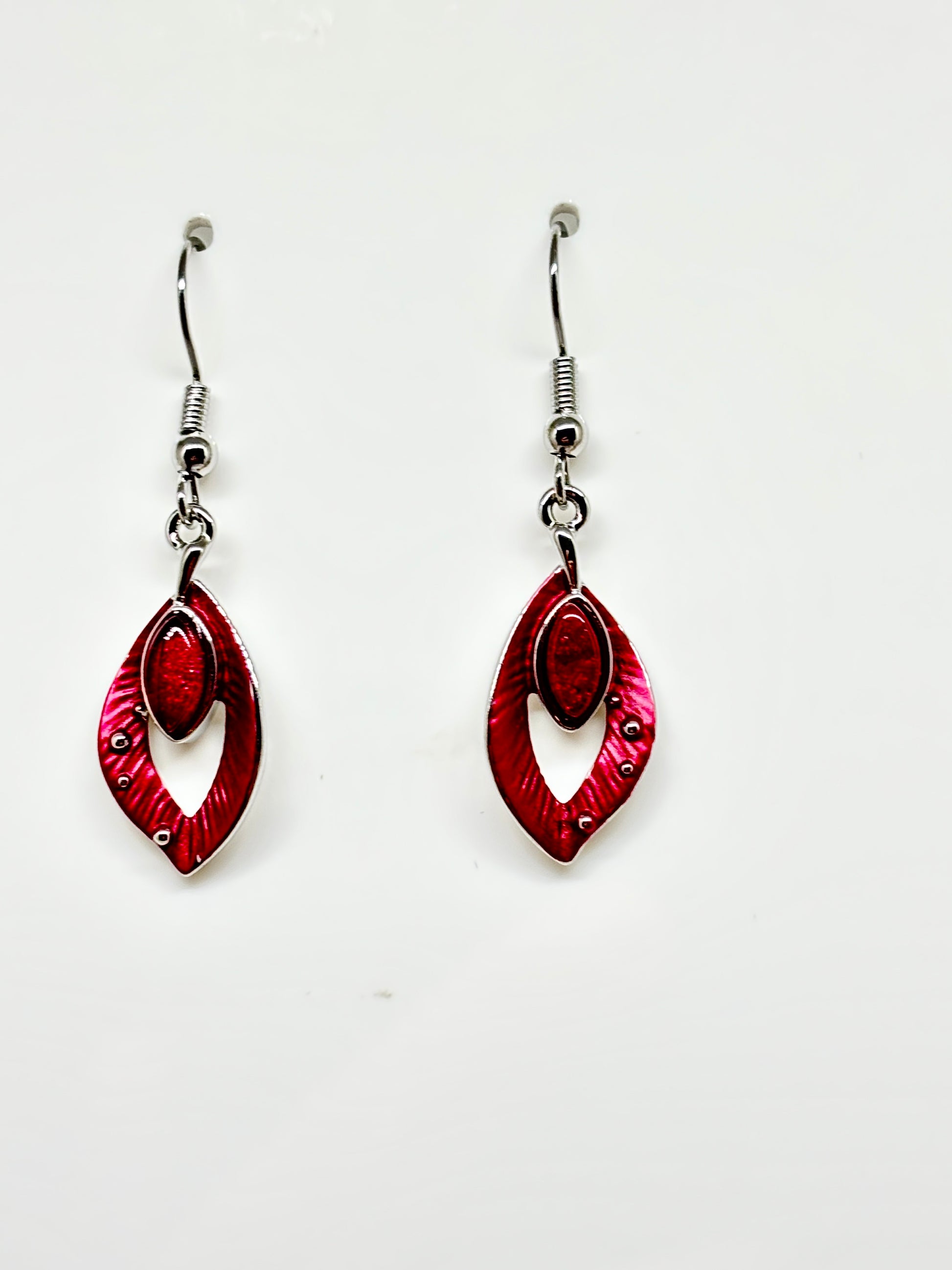 Miss Milly Red Orchid Earrings from Pixi Daisy