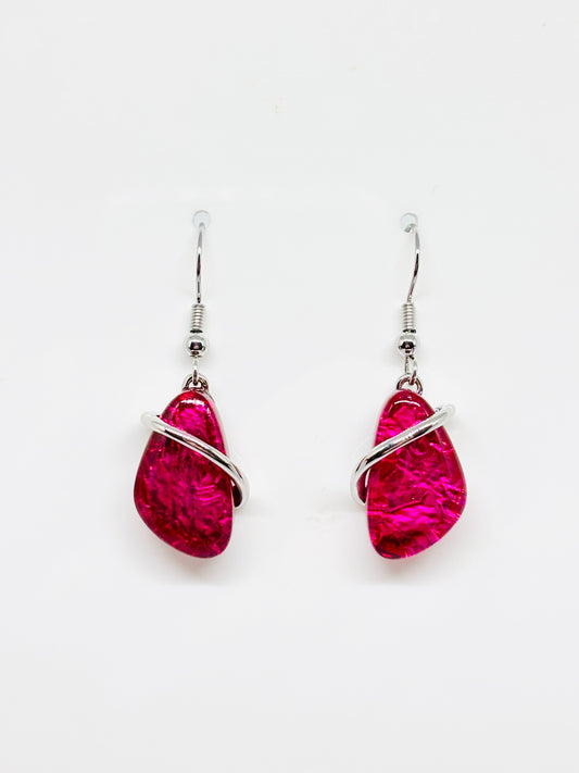 Miss Milly Fuchsia Pink Earrings from Pixi Daisy