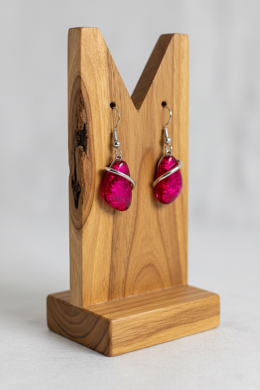 Miss Milly Fuchsia Pink Earrings from Pixi Daisy