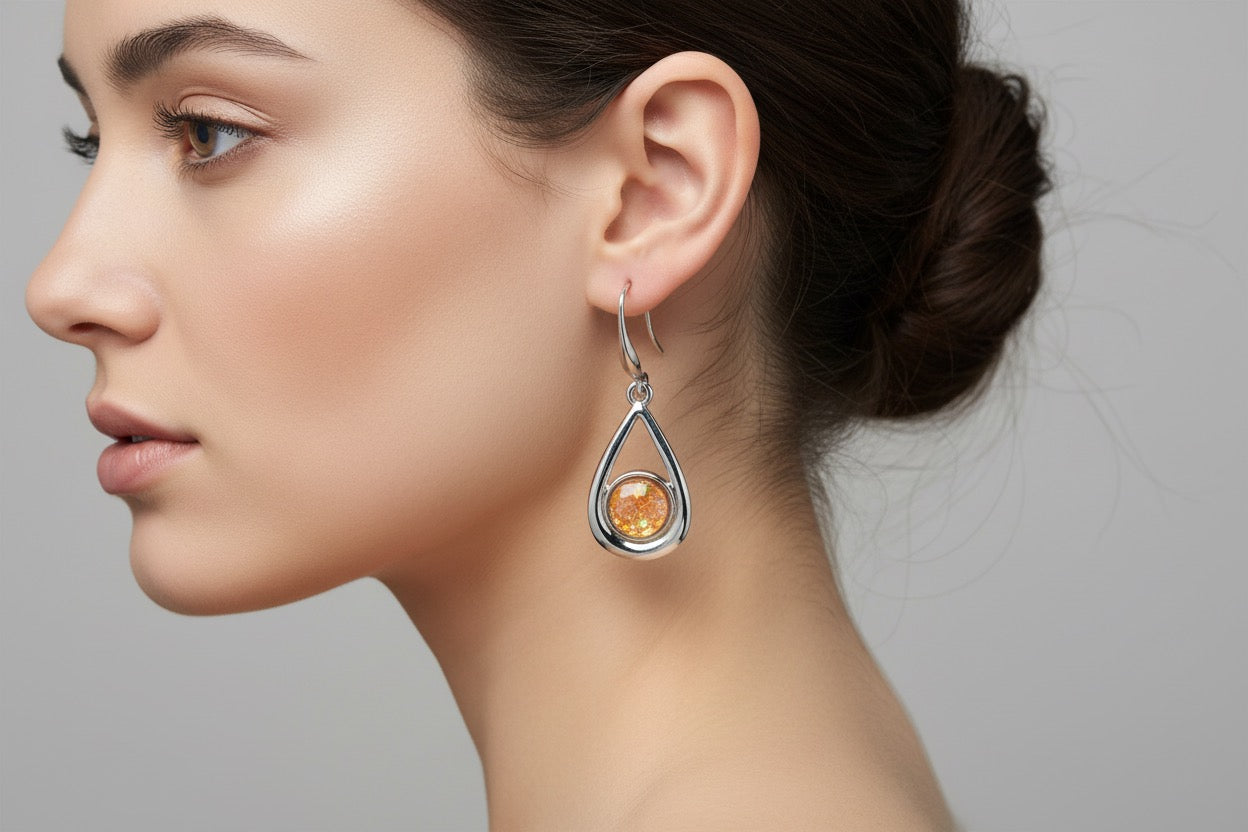 Miss Milly Coral earrings from Pixi Daisy