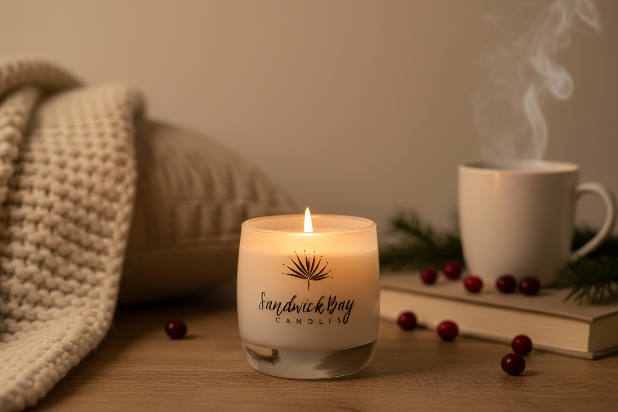 Sandwick Bay Festive Cranberry Candle from Pixi Daisy