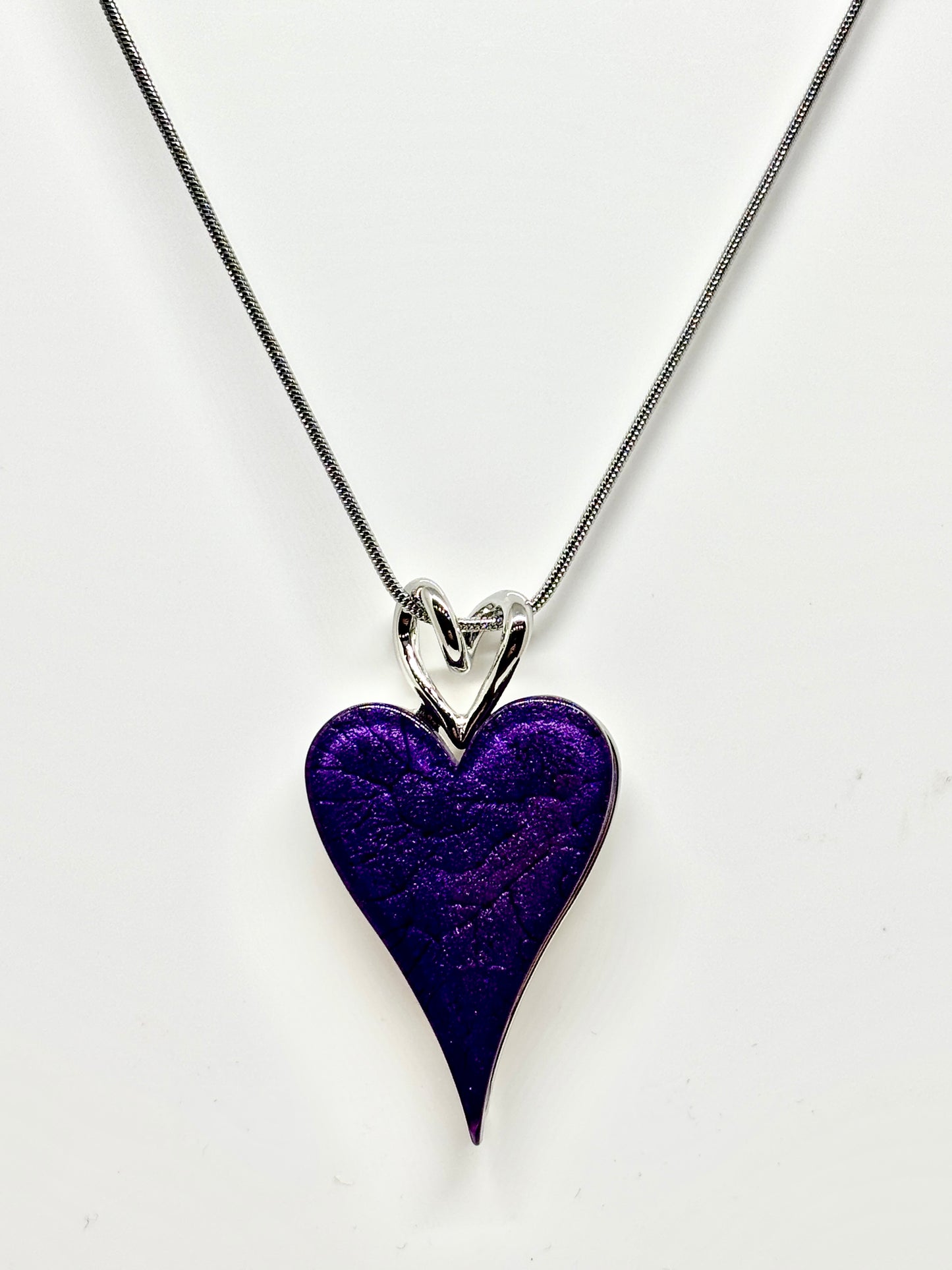 Miss Milly Royal Purple Heart Necklace