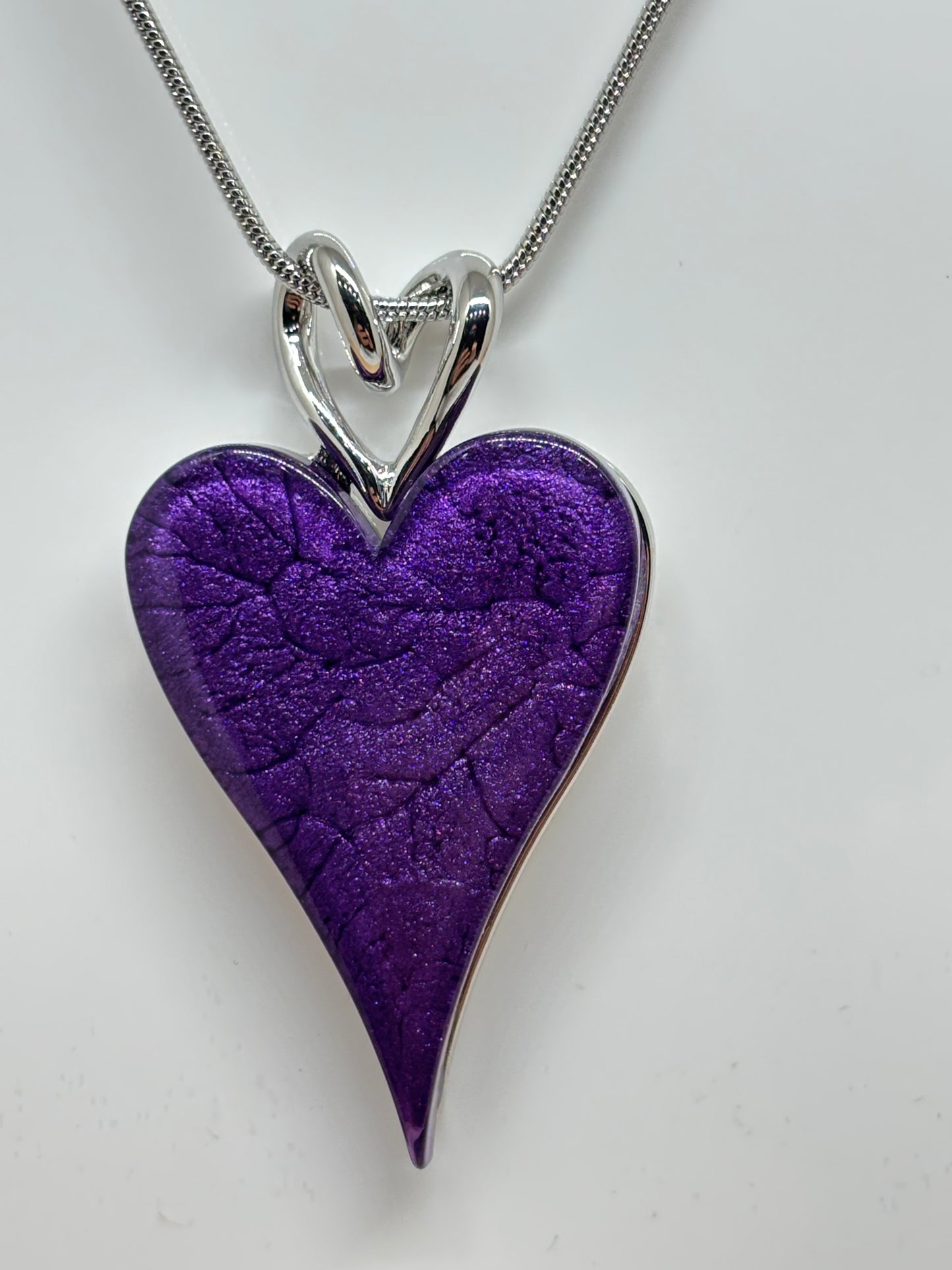 Miss Milly Royal Purple Heart Necklace