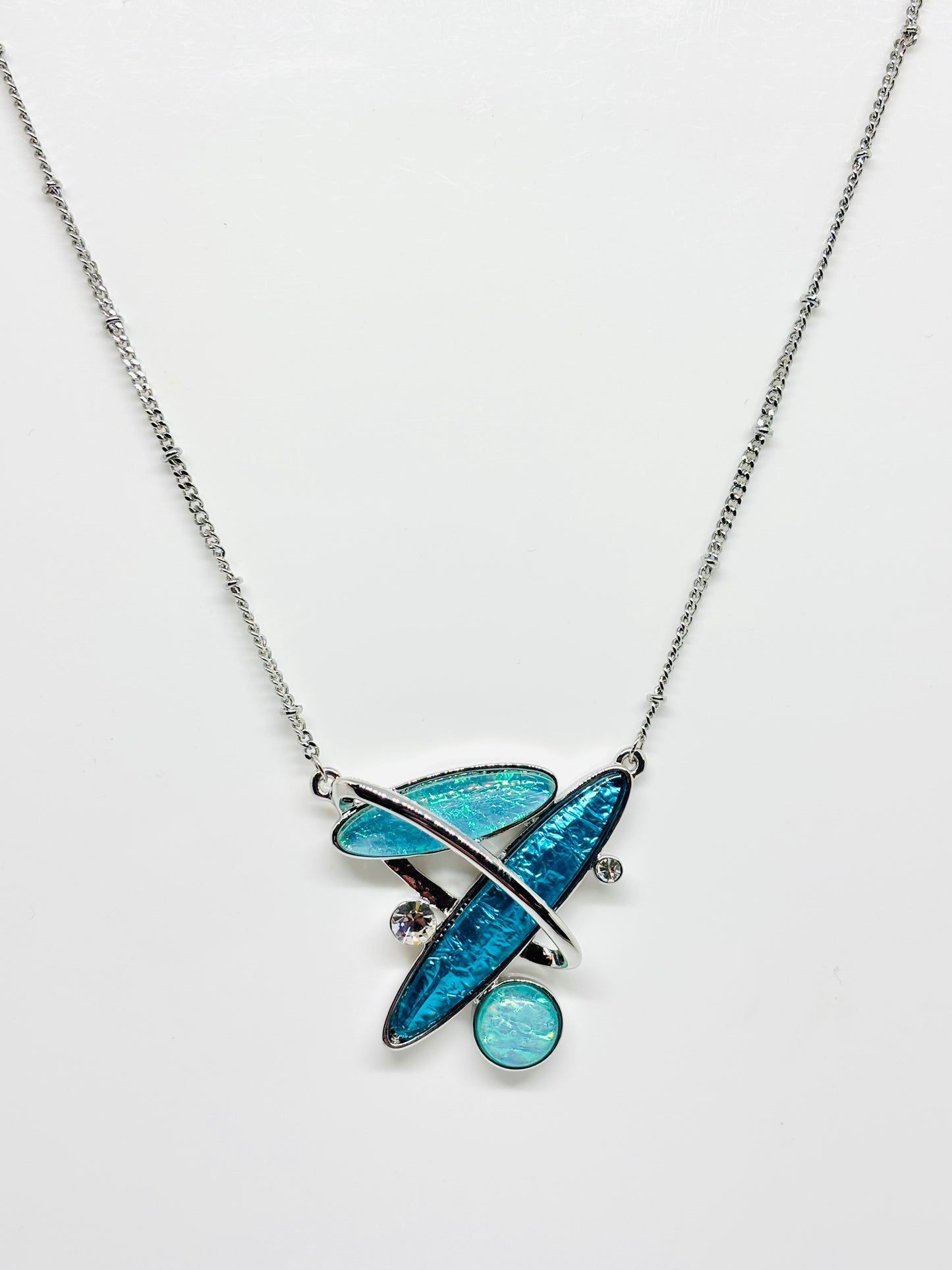 Miss Milly Turquoise Blue Abstract necklace from Pixi Daisy