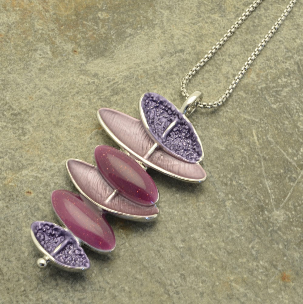 Miss Milly Purple & lilac necklace from Pixi Daisy