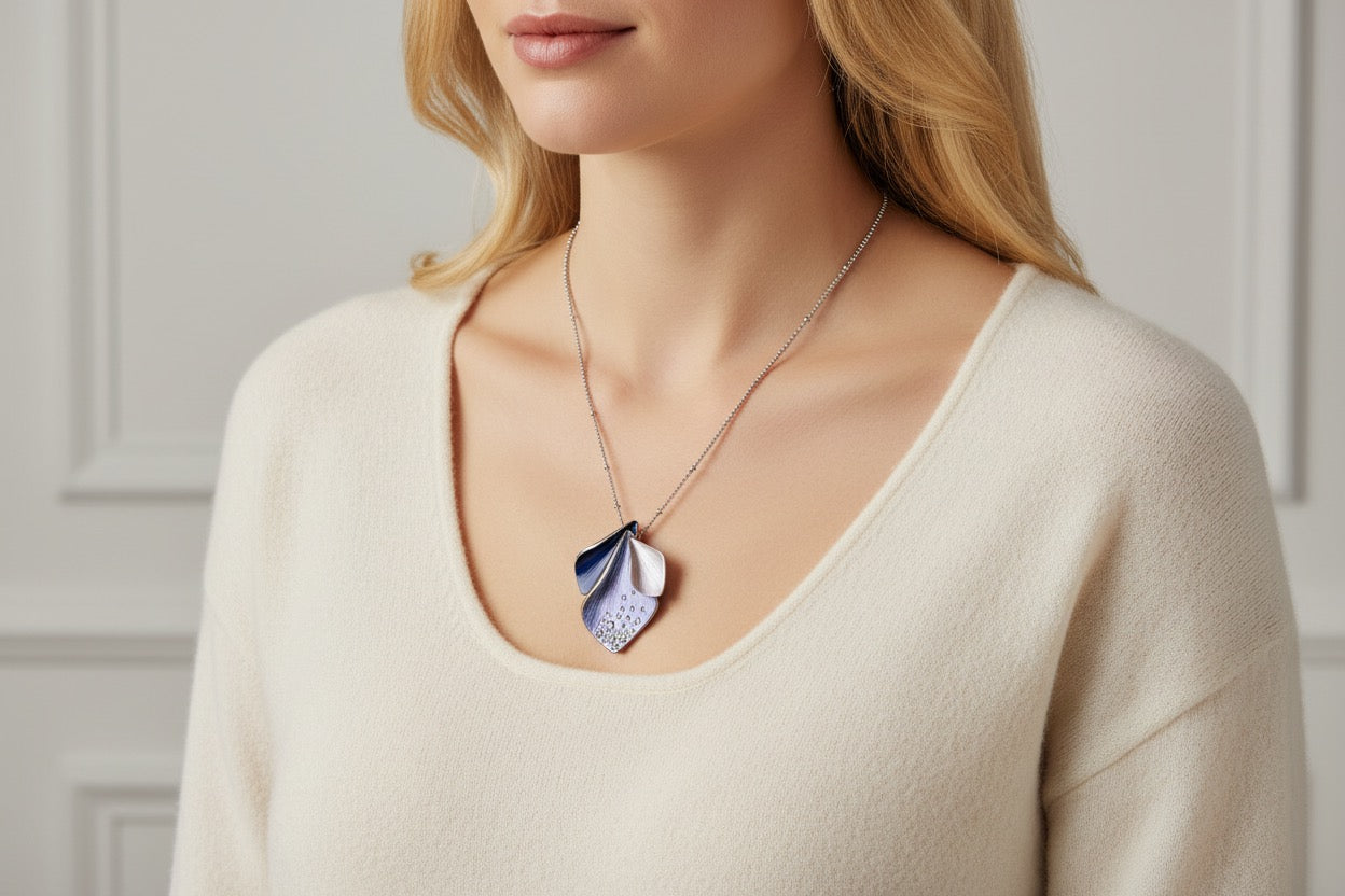 Miss Milly Purple Iris Necklace from Pixi Daisy