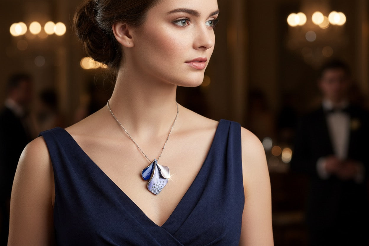 Miss Milly Purple Iris Necklace from Pixi Daisy