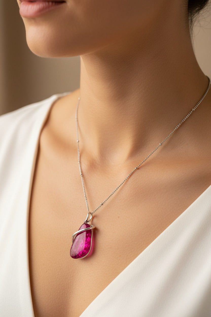 Miss Milly Pink Drift Necklace from Pixi Daisy