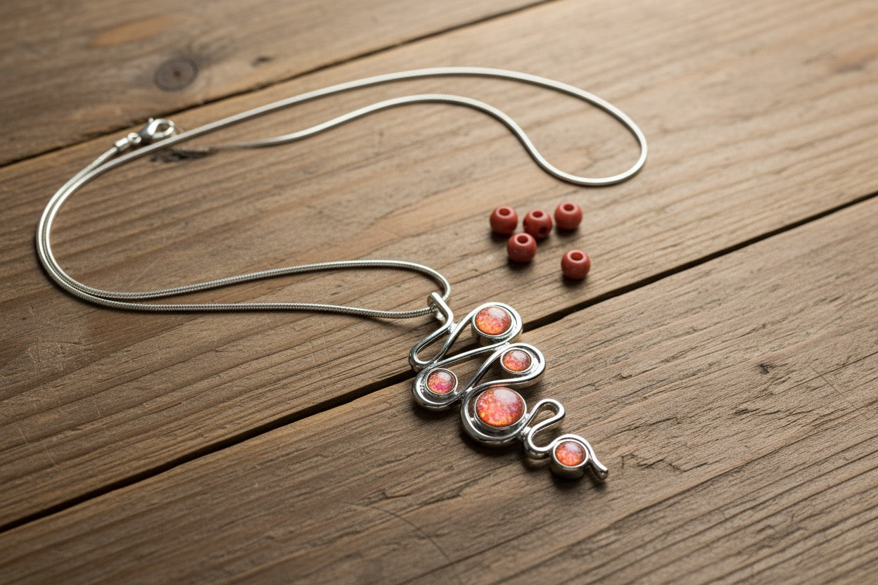 Miss Milly Coral Cascade Necklace from Pixi Daisy