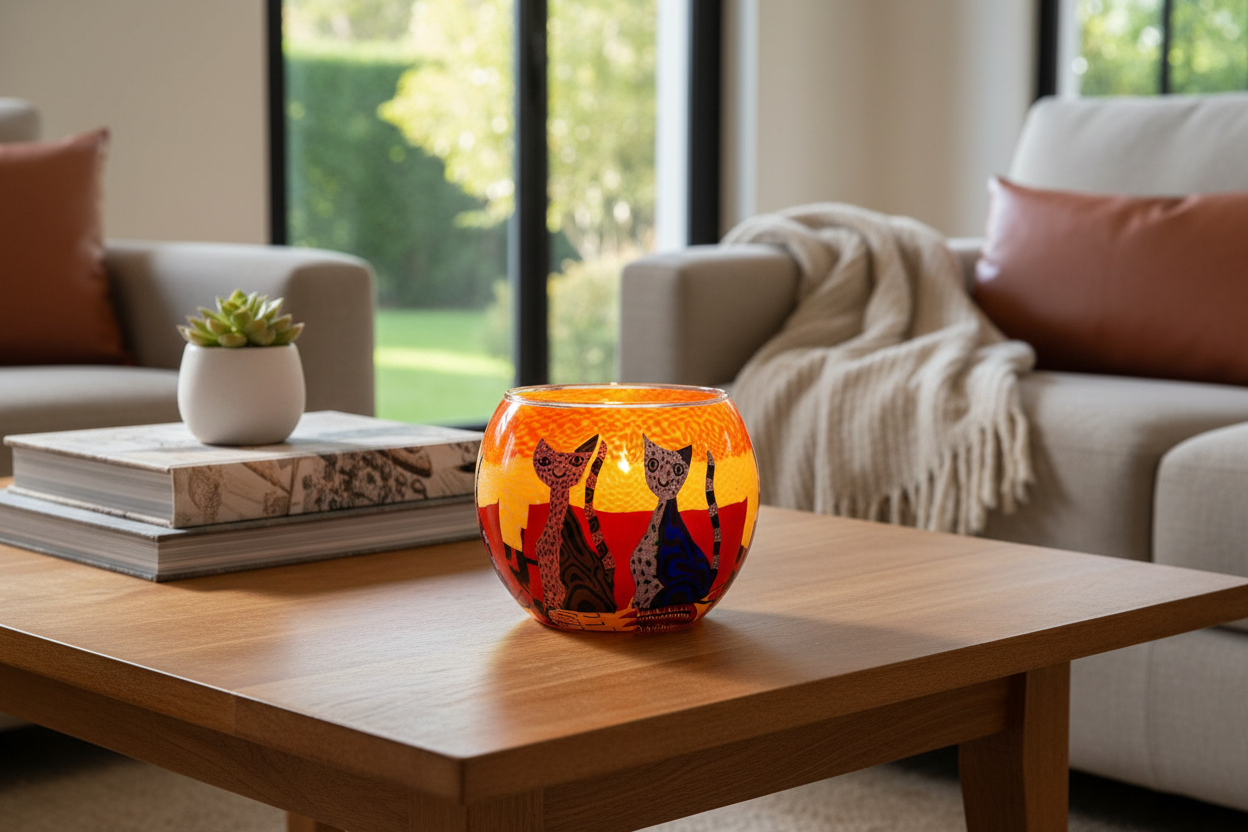 Cat globe tea holder from Pixi Daisy