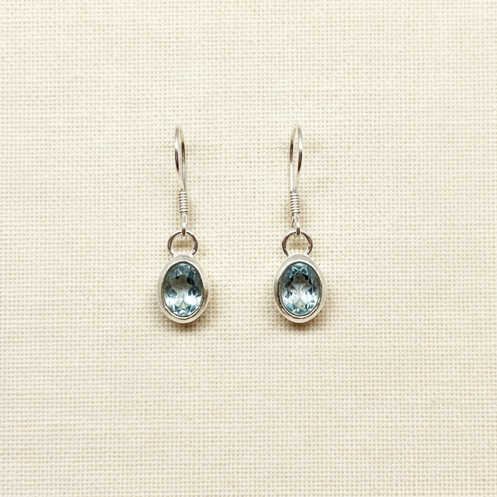 Light Blue Labradorite Earrings from pixi daisy
