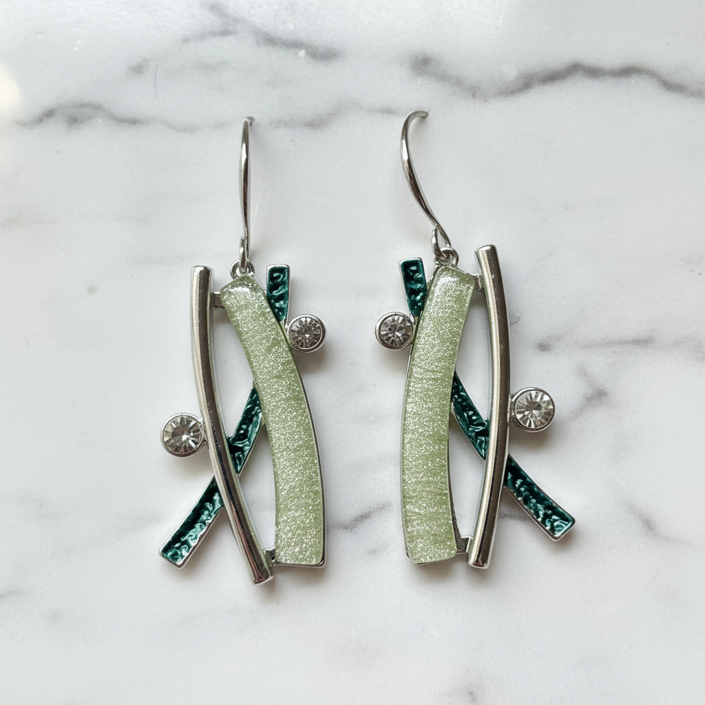 Miss Milly Foaming Sea Drop Earrings - Flat Lay