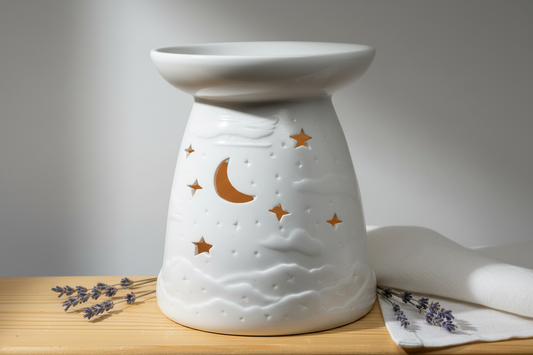 Moon & Stars Ceramic Burner from Pixi Daisy