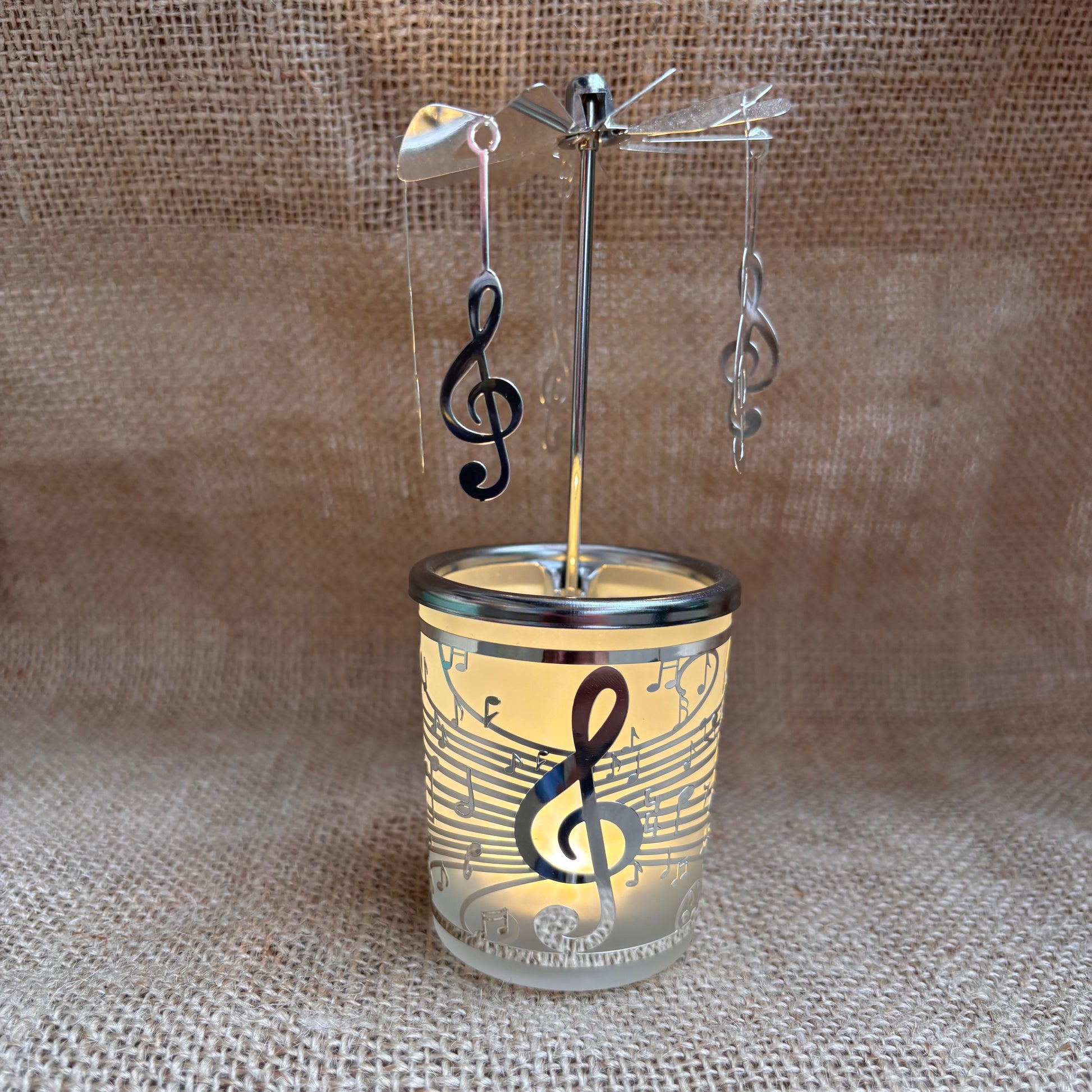 Musical Notes Tea Light Carousel from Pixi Daisy