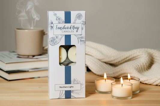 Sandwick Bay Northern Lights Tea Lights from Pixi Daisy
