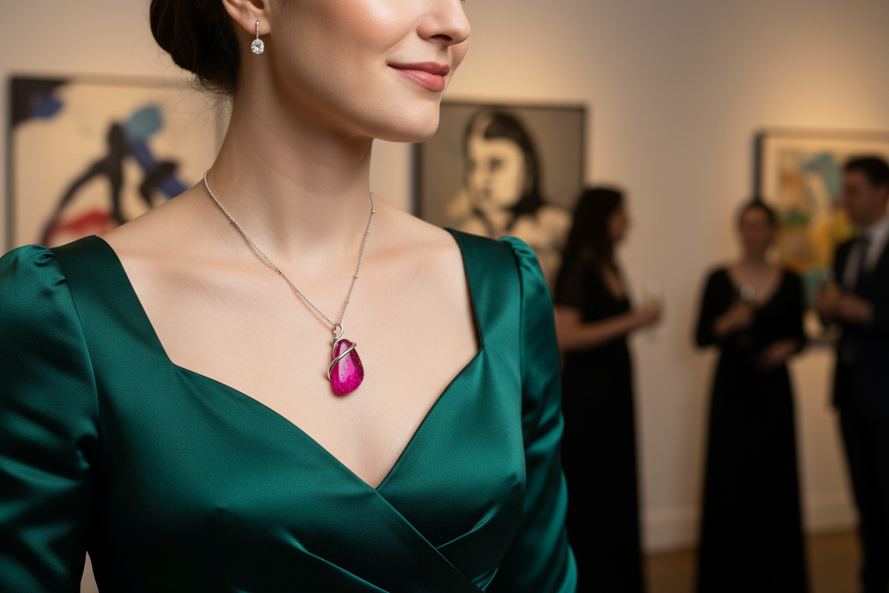 Miss Milly Pink Drift Necklace from Pixi Daisy