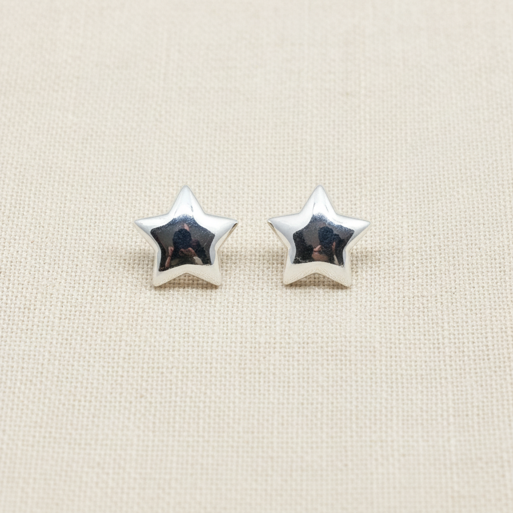 Puffy Star Stud Earrings - pixi daisy
