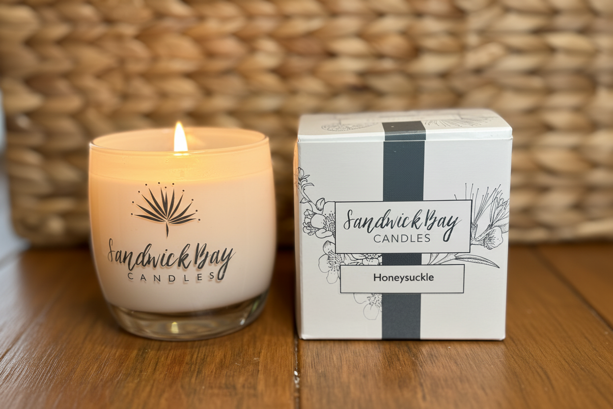 Sandwick Bay Honeysuckle Candle from Pixi Daisy