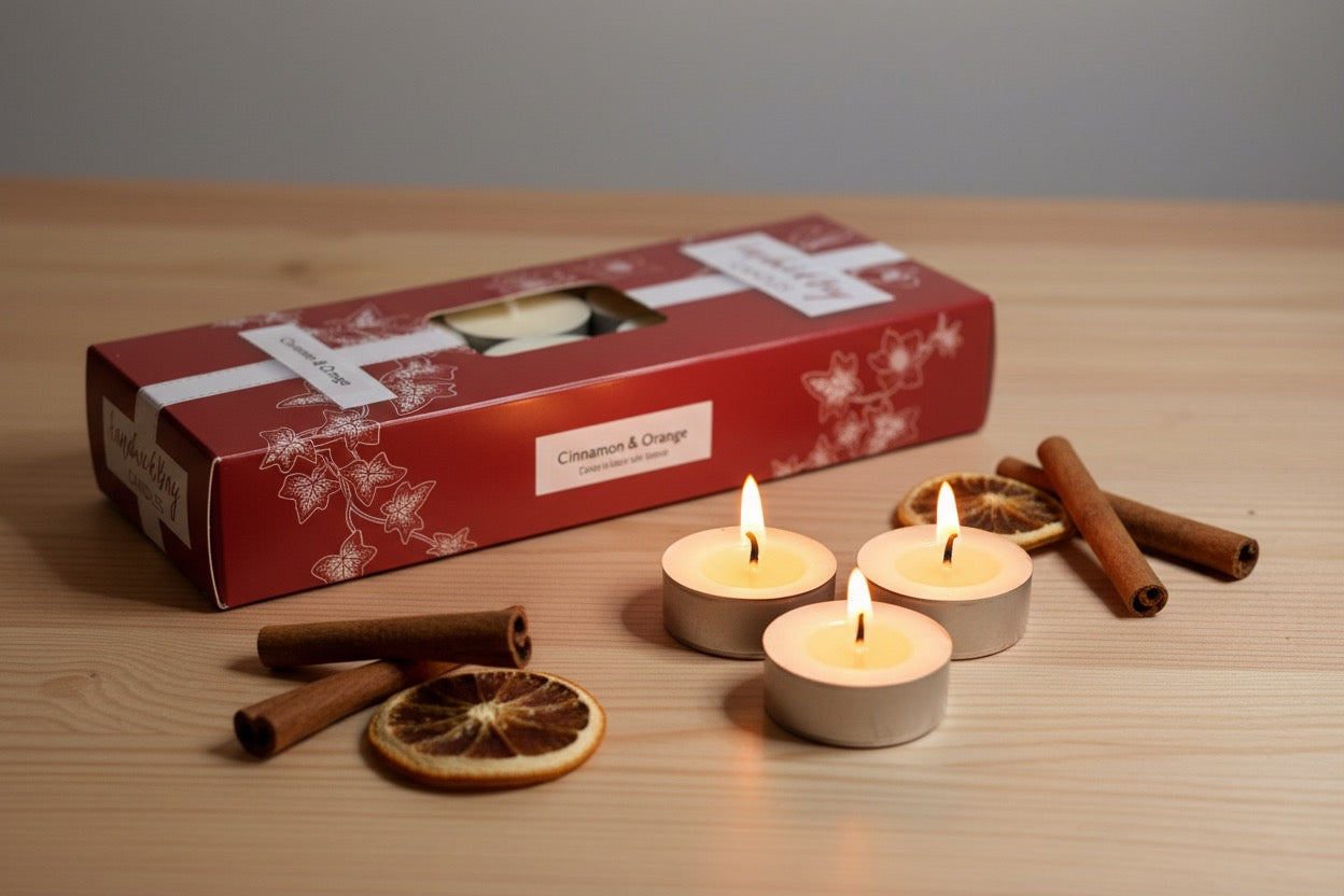 Sandwick Bay Cinnamon & Orange Tea Lights from Pixi Daisy