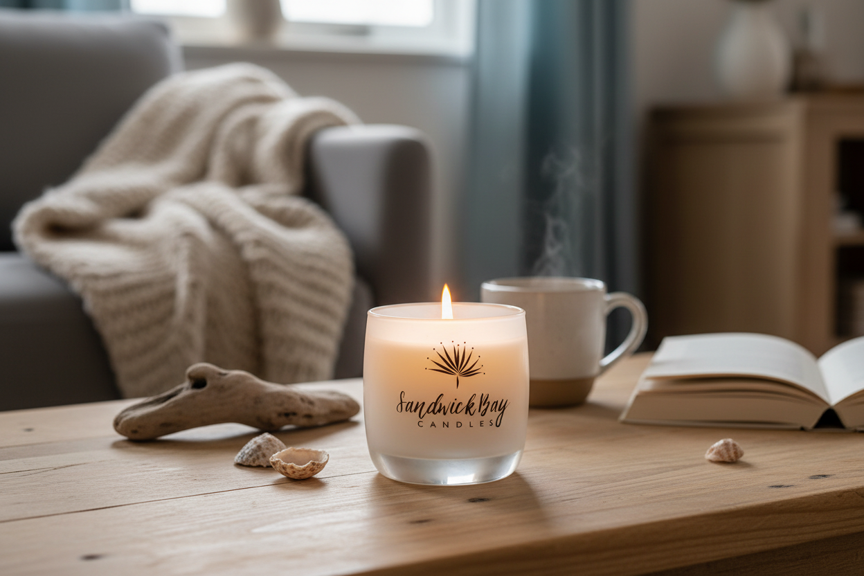 Seagrass Candle Cosy Lifestyle