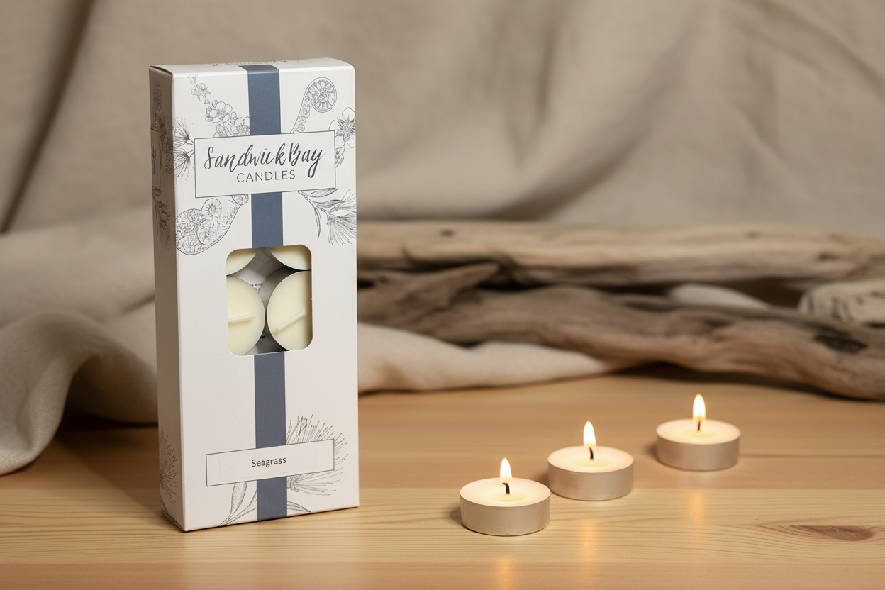 Seagrass Tea Lights Cosy Lifestyle
