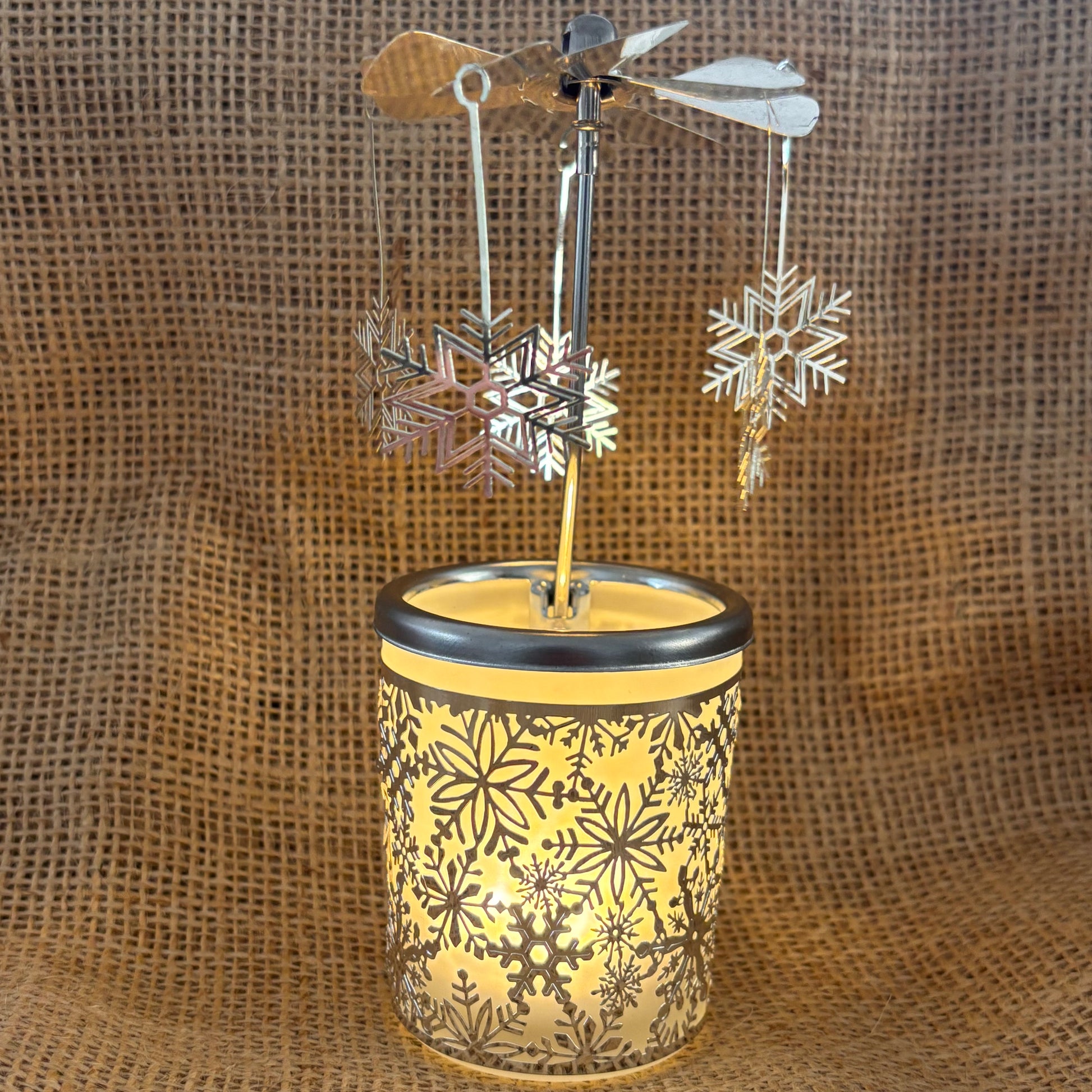 Snowflake Carousel Tea Light Holder - Pixi Daisy
