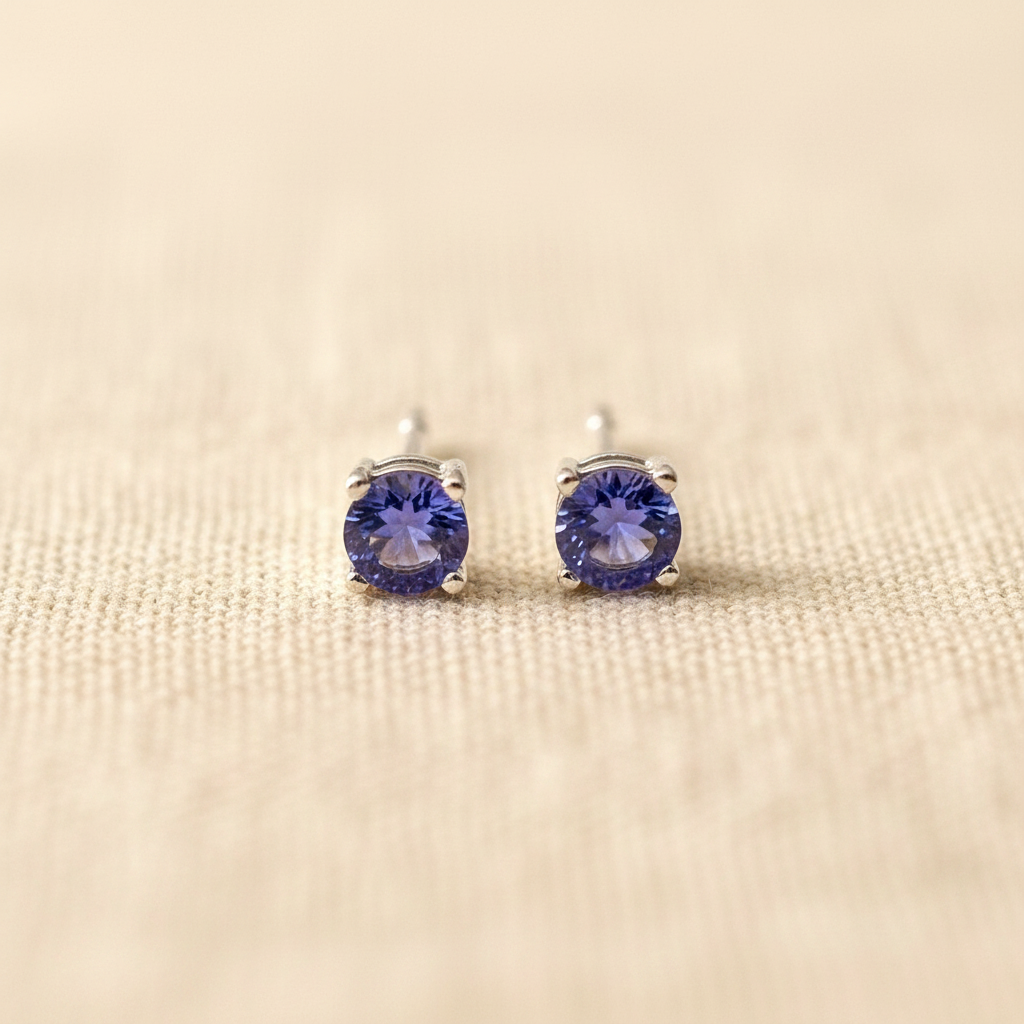 Tanzanite Stud Earrings from pixi daisy