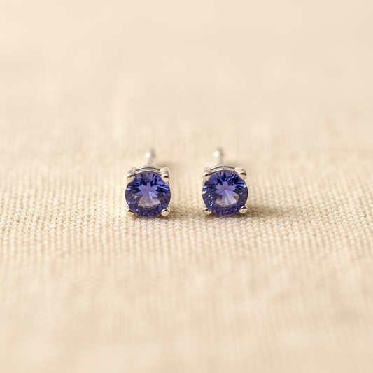 Tanzanite Stud Earrings from pixi daisy
