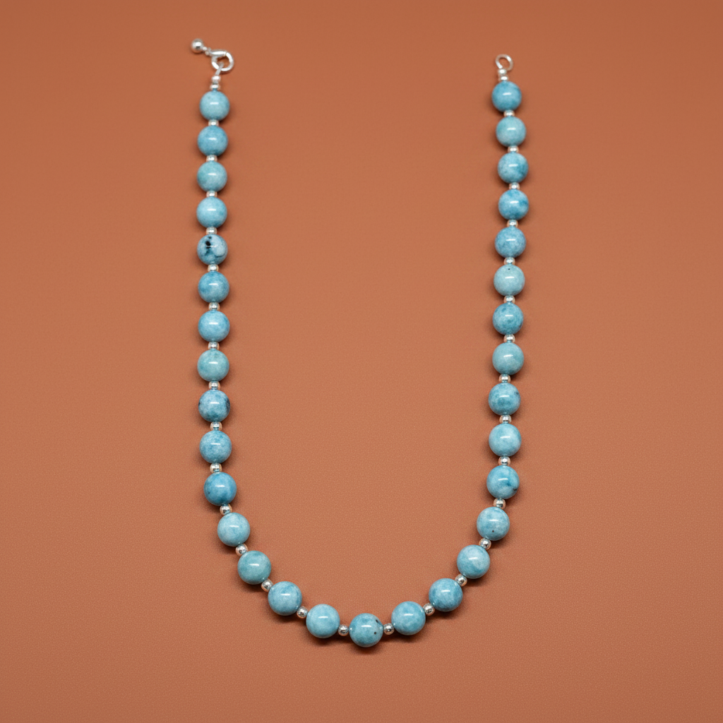 sky blue hemimorphite necklace from pixi daisy