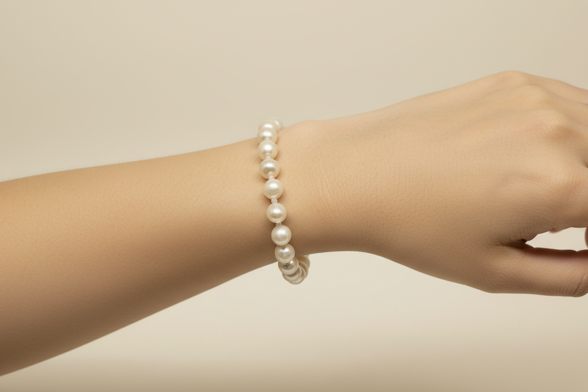 White Freshwater Pearl Bracelet - pixi daisy