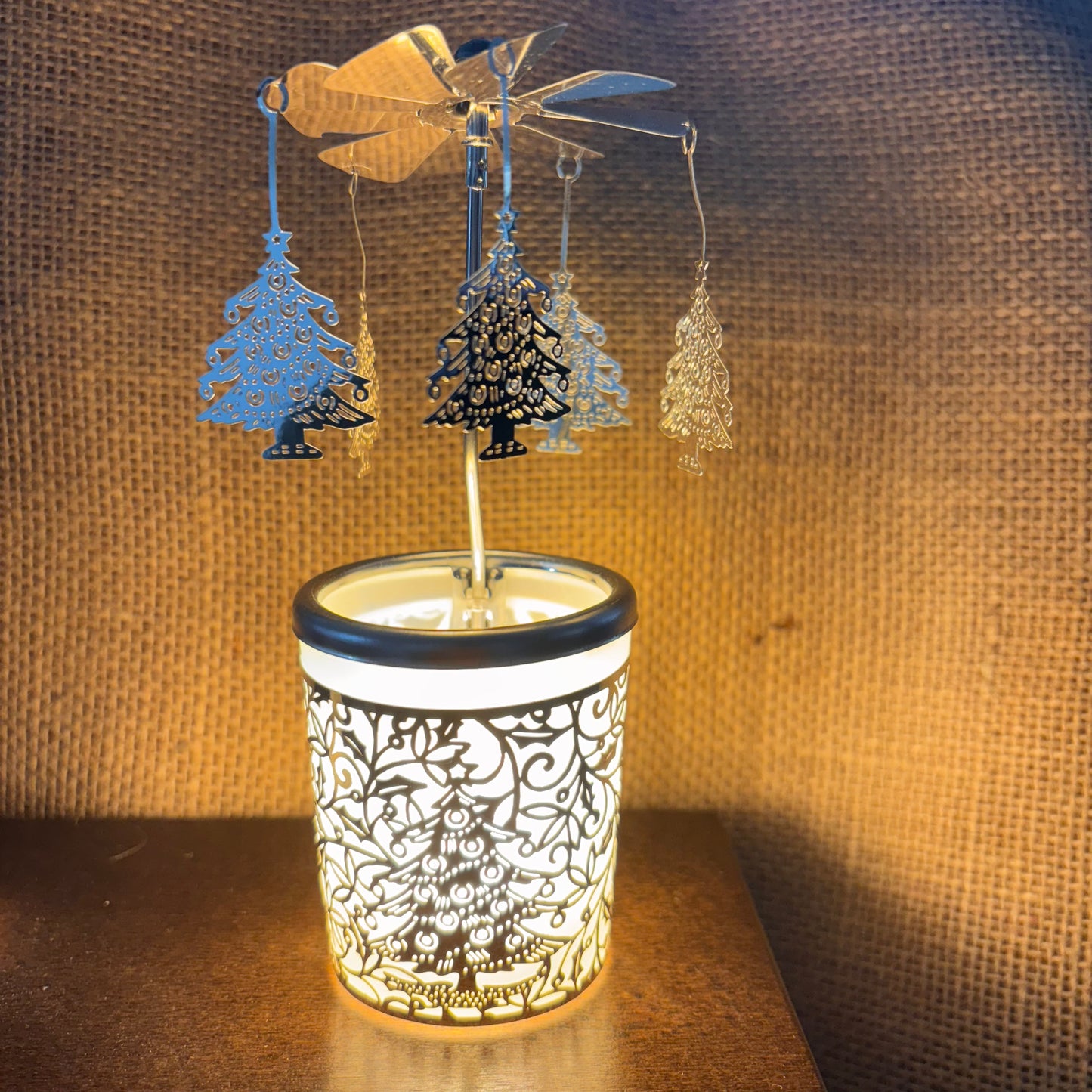 Christmas Tree Carousel Tea Light Holder - Pixi Daisy
