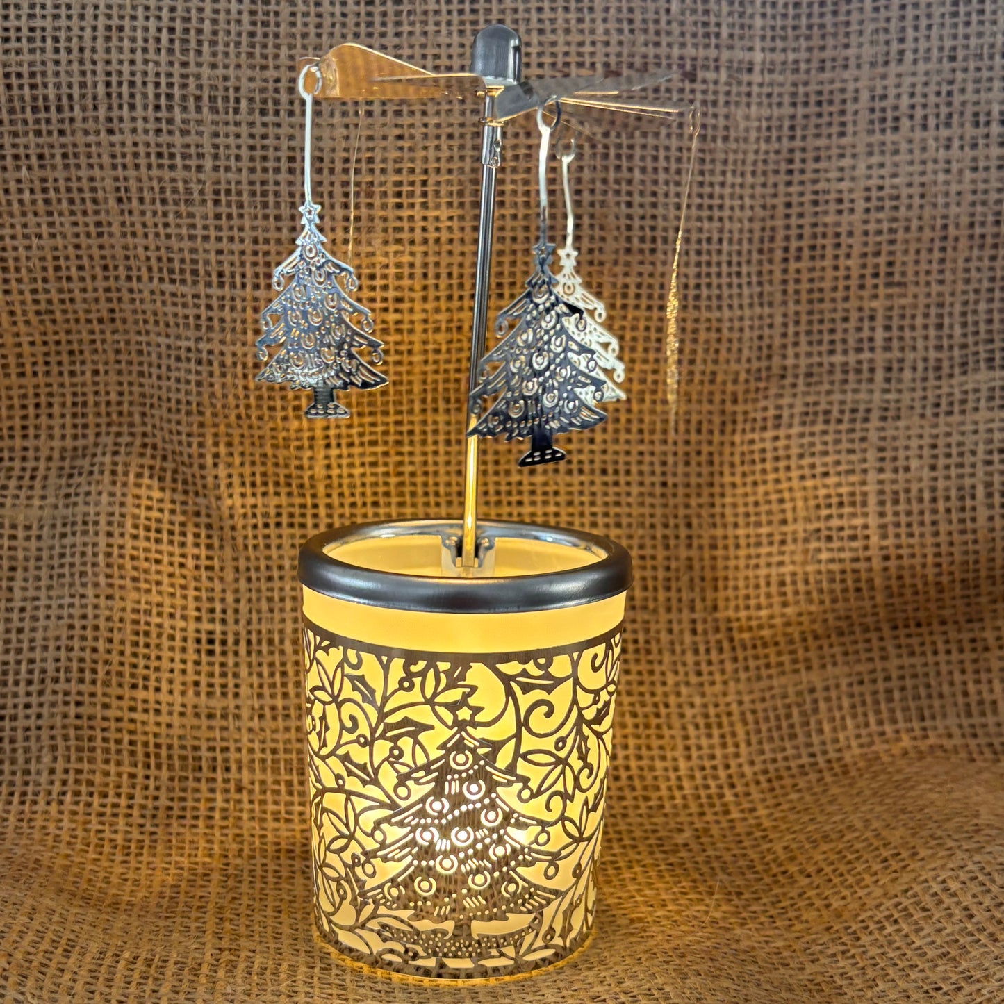 Christmas Tree Carousel Tea Light Holder - Pixi Daisy