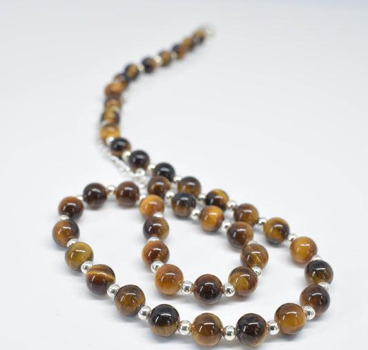 Handmade Tiger Eye Necklace - Pixi Daisy