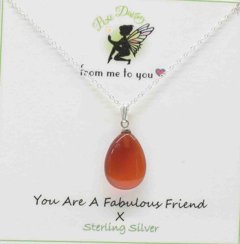 You are a Fabulous Friend Sentiment Necklace - Pixi daisy