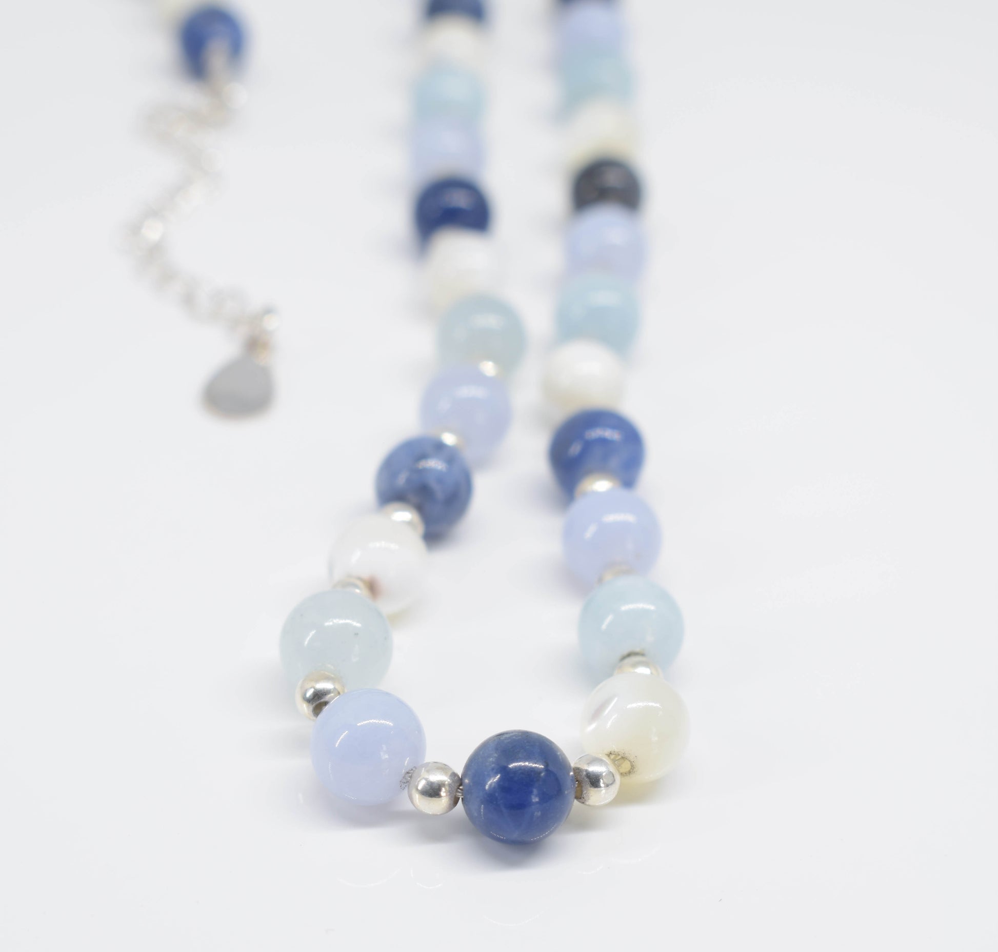 Handmade Mixed Blues Necklace - Pixi Daisy