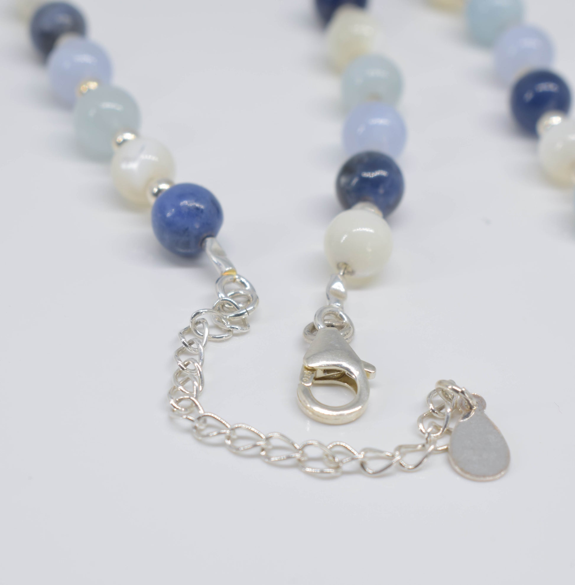 Handmade Mixed Blues Necklace - Pixi Daisy