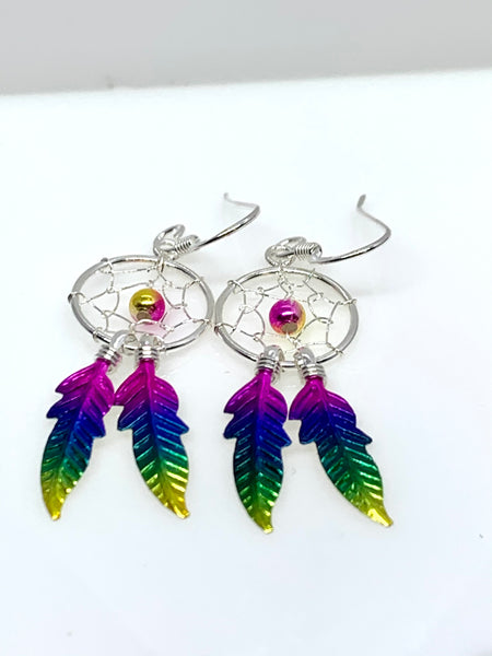 Dreamcatcher Rainbow Earrings from Pixi Daisy